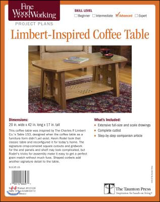 Fine Woodworking&#39;s Limbert-inspired Coffee Table Plan