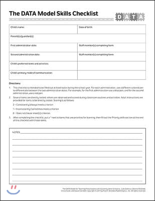 The DATA Model Skills Checklist