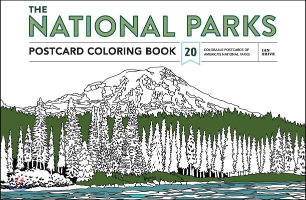 The National Parks Postcard Coloring Book: 20 Colorable Postcards of America's National Parks