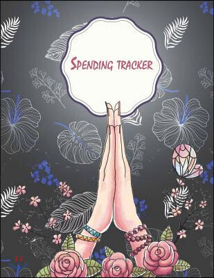 Spending Tracker: Beauty Black Cover, Daily Expense Log, Business Spending Book, Expense Tracking, Expense Journal, Spending Tracker Boo (Paperback)