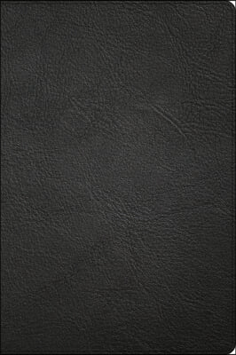 CSB Large Print Thinline Bible, Holman Handcrafted Collection, Black Premium Goatskin