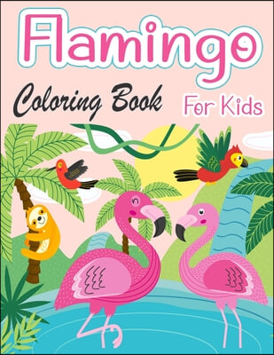 Flamingo Coloring Book For Kids