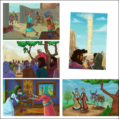 Vacation Bible School (Vbs) 2025 Road Trip Bible Story Poster Pack: On the Go with God