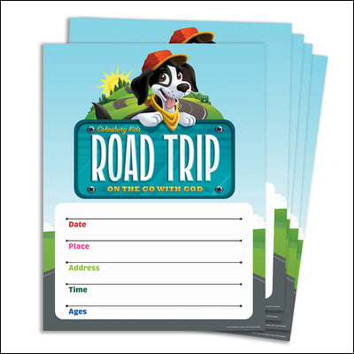 Vacation Bible School (Vbs) 2025 Road Trip Small Promotional Posters (Pkg of 5): On the Go with God