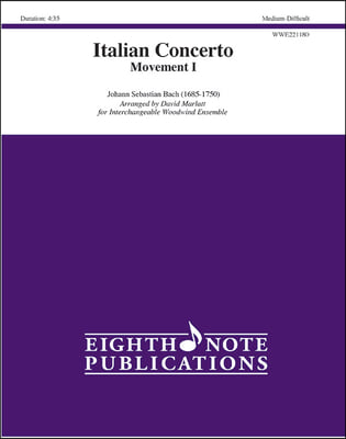 Italian Concerto Movement I: Score & Parts