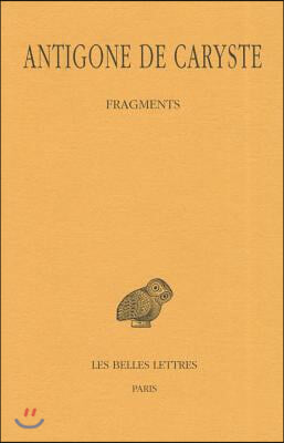 Antigone de Caryste, Fragments