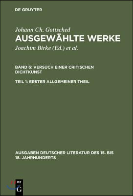 Ausgew&#228;hlte Werke, Bd 6/Tl 1, Erster allgemeiner Theil