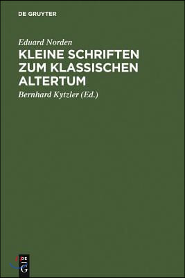 Kleine Schriften Zum Klassischen Altertum