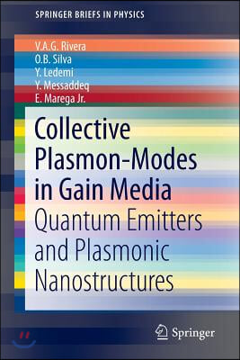 Collective Plasmon-Modes in Gain Media: Quantum Emitters and Plasmonic Nanostructures
