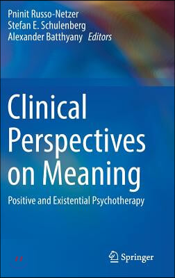 Clinical Perspectives on Meaning: Positive and Existential Psychotherapy