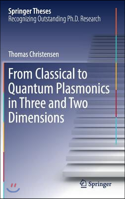 From Classical to Quantum Plasmonics in Three and Two Dimensions