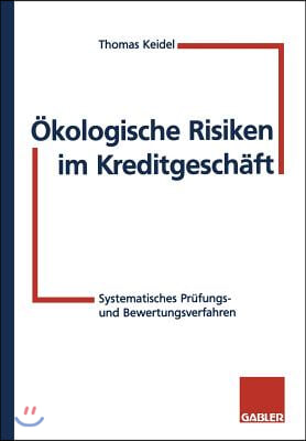 ?kologische Risiken Im Kreditgesch?ft: Systematische Pr?fungs- Und Bewertungsverfahren