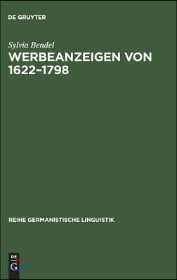 Werbeanzeigen von 1622-1798