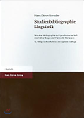 Studienbibliographie Linguistik: Mit Einer Bibliographie Zur Sprechwissenschaft Von Lothar Berger Und Christa M. Heilmann