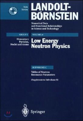 Tables of Neutron Resonance Parameters (Supplement to Subvolume B)