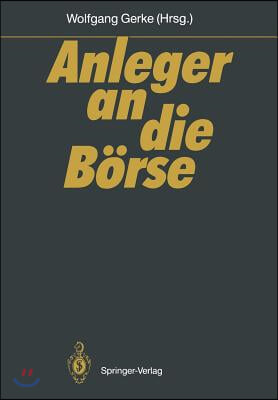 Anleger an Die Borse: Mannheimer Bankenforum Symposion 27.1.1989