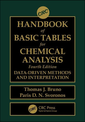 CRC Handbook of Basic Tables for Chemical Analysis: Data-Driven Methods and Interpretation