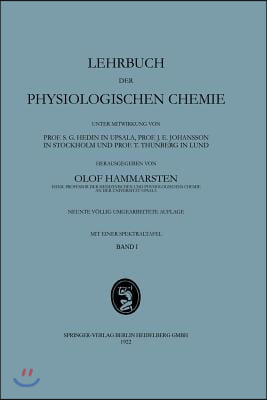 Lehrbuch Der Physiologischen Chemie