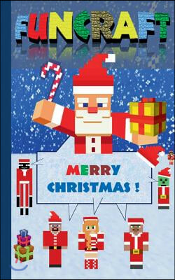 Funcraft - Merry Christmas to all Minecraft Fans! (unofficial Notebook): Notebook and gift card in one piece, with dedication page, notepad, tablet, s