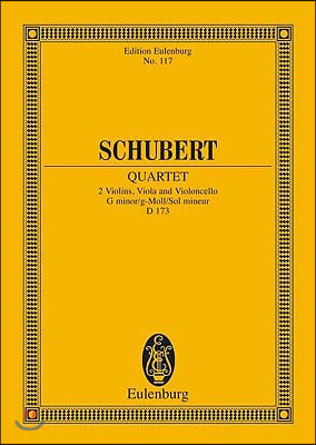 String Quartet in G Minor, D. 173: Study Score