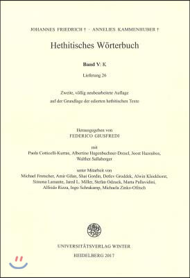 Hethitisches Worterbuch / Band V: K (No. 26)