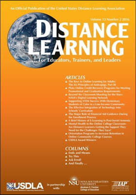Distance Learning Volume 13, Issue 2, 2016
