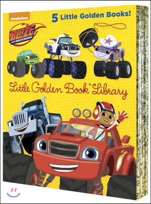 Blaze and the Monster Machines Little Golden Book Library -- 5 Little Golden Books: Five of Nickeoldeon's Blaze and the Monster Machines Little Golden