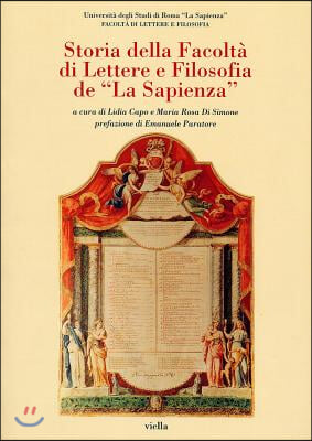 Storia Della Facolta Di Lettere E Filosofia De La Sapienza