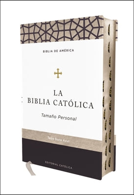 Biblia Católica, Tamaño Personal, Tapa Dura, Azul, Con Índice, Comfort Print