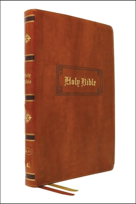 KJV Holy Bible: Giant Print Thinline Bible, Tan Leathersoft, Red Letter, Comfort Print: King James Version (Vintage Series)