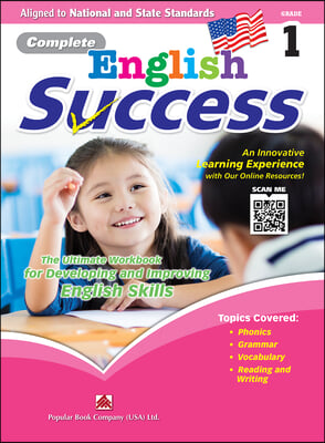 Complete English Success Grade 1 - Learning Workbook for First Grade Students - English Language Activity Childrens Book - Aligned to National and Sta