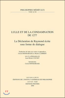 Lulle Et De La Condamnation De 1277