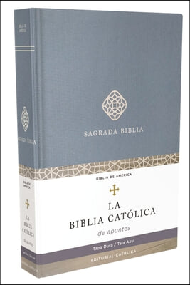 Biblia Cat&#243;lica, Edici&#243;n Para Notas, Tapa Dura/Tela, Azul, Comfort Print