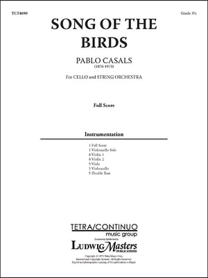 Song of the Birds for Cello and Strings: Conductor Score