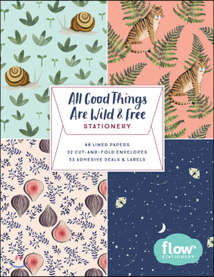 All Good Things Are Wild and Free Stationery