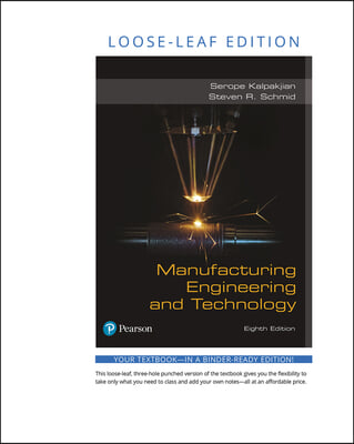 Pearson Etext for Manufacturing Engineering & Technology