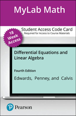 Mylab Math Digital Update with Pearson Etext -- Access Card -- For Differential Equations and Linear Algebra (18 Weeks)