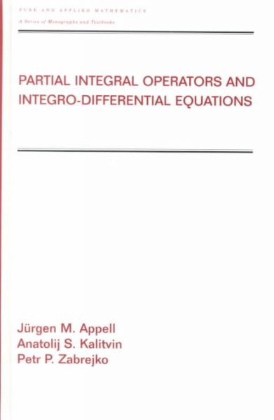 Partial Integral Operators and Integro-Differential Equations