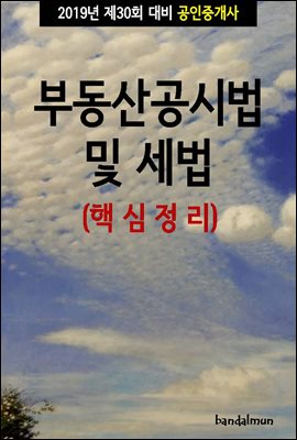 2019년 제30회 대비 공인중개사 부동산공시법 및 세법 (핵심정리)