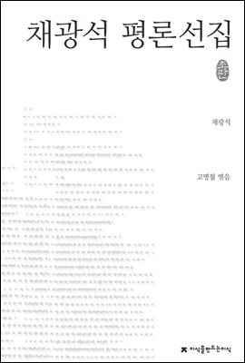 채광석 평론선집 - 지식을만드는지식 한국문학평론선집