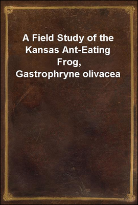 A Field Study of the Kansas Ant-Eating Frog, Gastrophryne olivacea