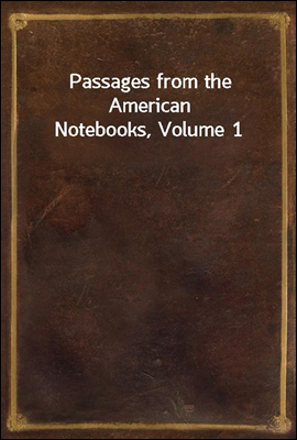 Passages from the American Notebooks, Volume 1