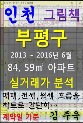 인천 부평구 84,59㎡ 아파트 매매, 전세, 월세 실거래가 분석, 계약일 기준 (2013 ~ 2016.6월)