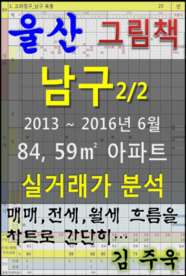 울산 남구 2/2 84,59㎡ 아파트 매매, 전세, 월세 실거래가 분석 (2013 ~ 2016.6월)