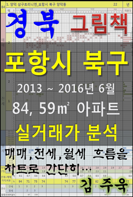 경북 포항시 북구 84, 59㎡ 아파트 매매, 전세, 월세 실거래가 분석 (2013 ~ 2016.6월)