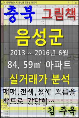 충북 음성군 84, 59㎡ 아파트 매매, 전세, 월세 실거래가 분석 (2013 ~ 2016.6월)