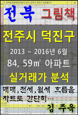 전북 전주시 덕진구 84, 59㎡ 아파트 매매, 전세, 월세 실거래가 분석 (2013 ~ 2016.6월)