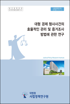 대형 경제 형사사건의 효율적인 관리 및 증거조사 방법에 관한 연구