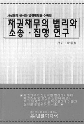 채권채무의 법리와 소송&#183;집행 연구