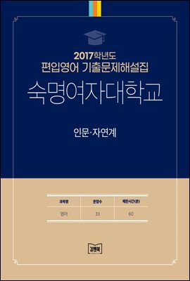 2017학년도 숙명여자대학교 인문·자연계(영어)